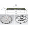 DUCTILE IRON MANHOLE COVER C250 805X600 WITH LOCK