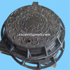 DUCTILE IRON MANHOLE COVER D400 600X810 WITH LOCK